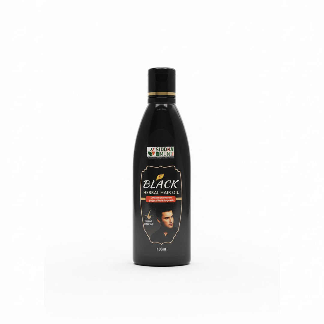 Herbal Black Hair Oil | Supports Natural Black Hair & Hair Nourishment (100 ml)